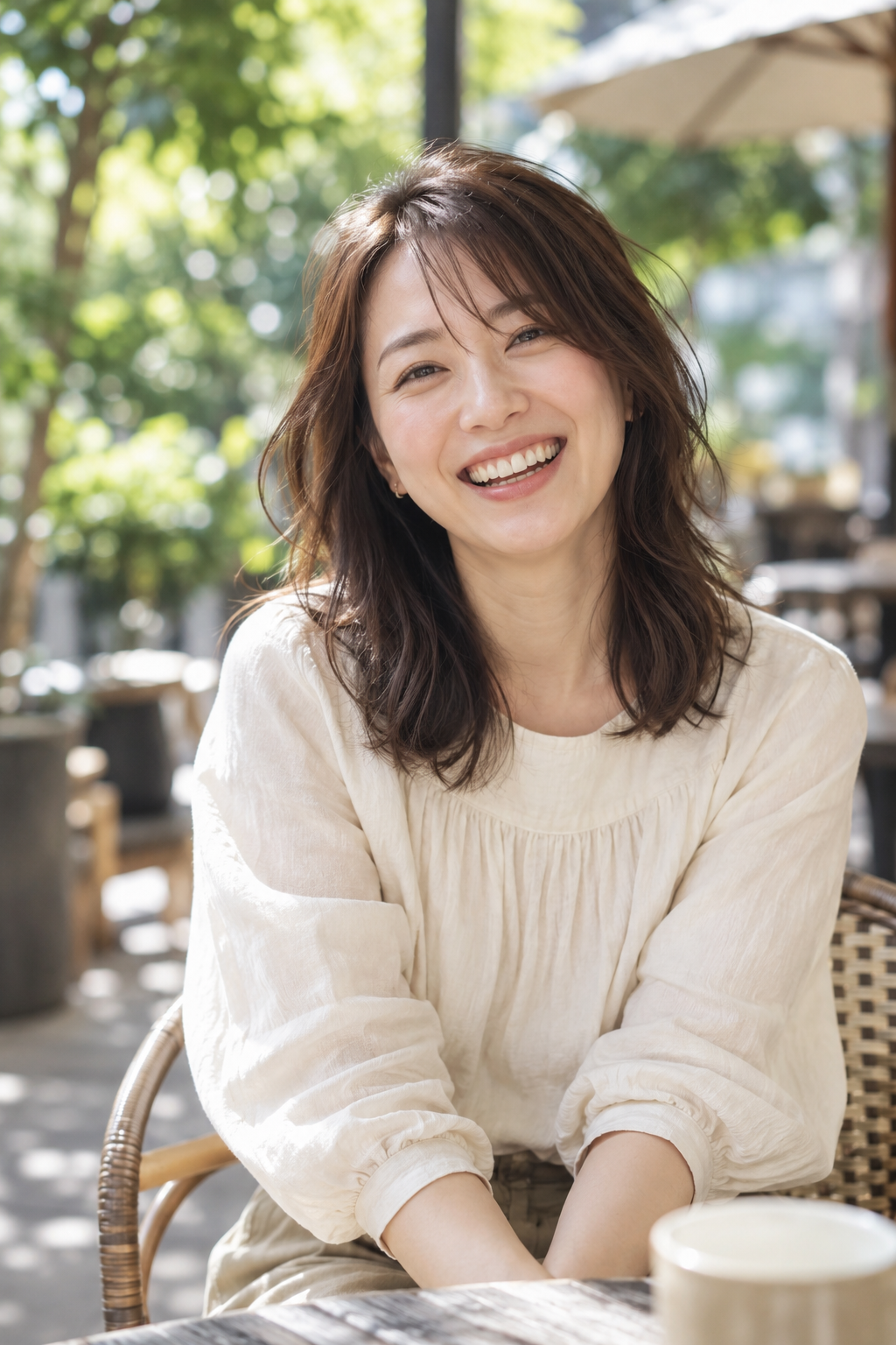 Naturally smiling woman